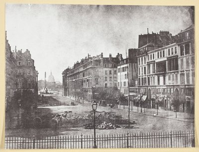Rue Royale and Remains of the Barricades of 1848 by Hippolyte Bayard