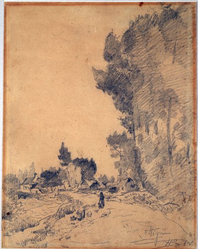Landscape in Ottignies by Hippolyte Boulenger