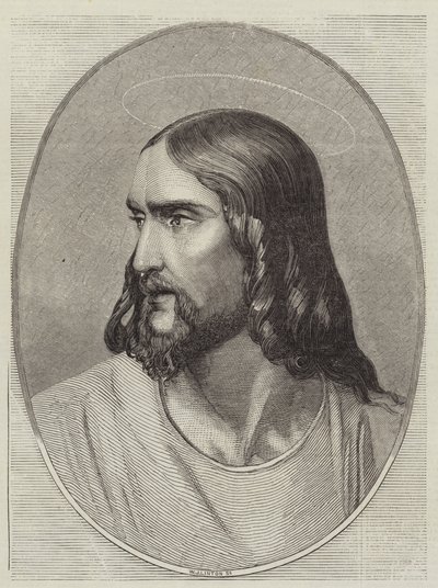 Head of the Saviour by Hippolyte Delaroche