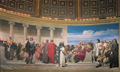 Hemicycle: Artists of All Ages (detail) by Hippolyte Delaroche