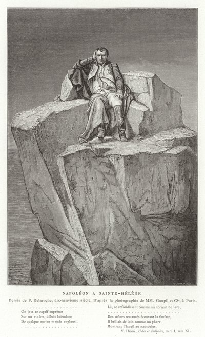 Napoleon on St Helena by Hippolyte Delaroche