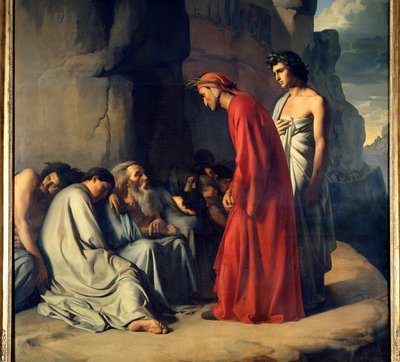 Dante and Virgil in Hell by Hippolyte Flandrin