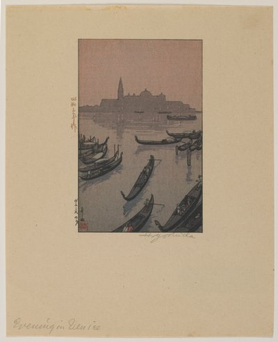 Evening in Venice, Showa Era by Hiroshi Yoshida