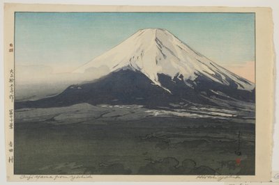 Fuji from Yoshida, from the Series, Ten Views of Mount Fuji, Taisho Era by Hiroshi Yoshida