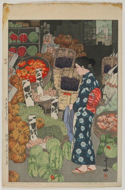 Honest Grocery, Taisho era by Hiroshi Yoshida