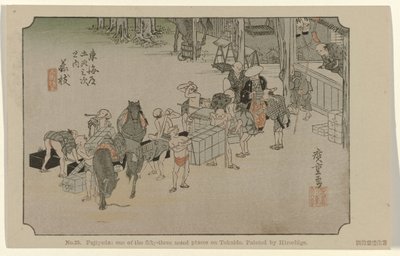 Fujieda by Hiroshige (I) , Utagawa