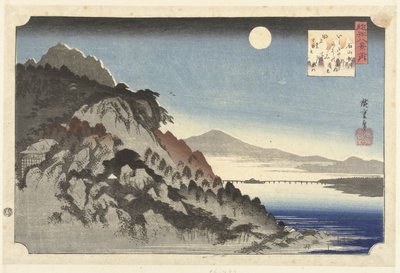 Autumn Moon at Ishiyama by Hiroshige (I) , Utagawa