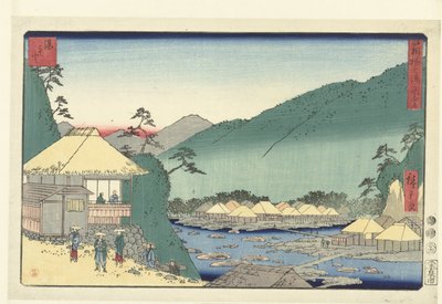 The Seven Hot Springs in Hakone (series title) by Hiroshige (I) , Utagawa