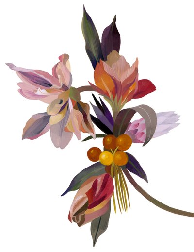 An imaginary flower based on a tulip by Hiroyuki Izutsu