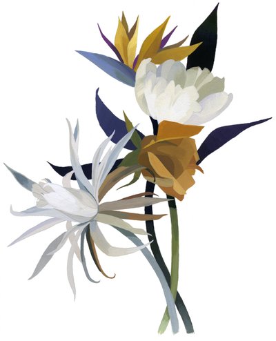 An Imaginary Flower with a White Base by Hiroyuki Izutsu