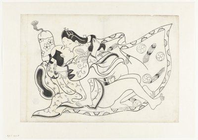 Erotic Scene by Hishikawa Moroshige (attributed to)
