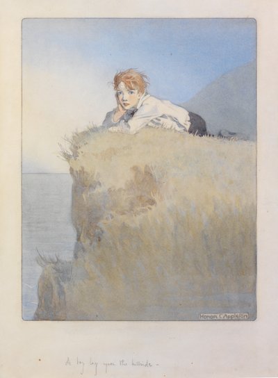A boy lay upon the hillside by Honor Charlotte Appleton