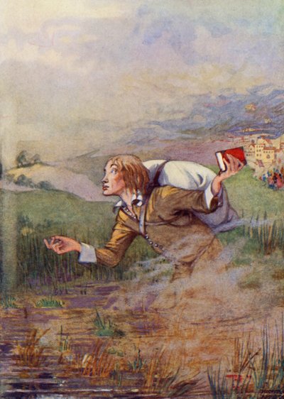 Christian, because of the burden that was on his back, began to sink in the mire by Honor Charlotte Appleton