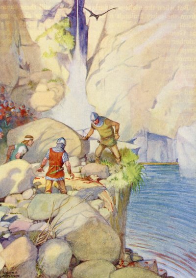 On the cliff they found the head of Aeschere by Honor Charlotte Appleton