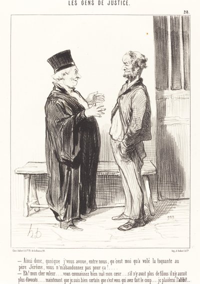 Thus, although I confess to you... by Honoré Daumier