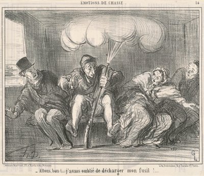 Oh Well! I Forgot to Unload My Rifle! by Honoré Daumier