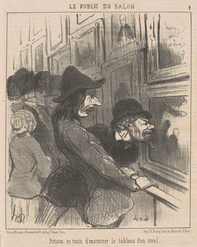 Artists Examining ... by Honoré Daumier