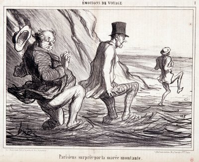 Cartoon about tourists on vacation. Series 