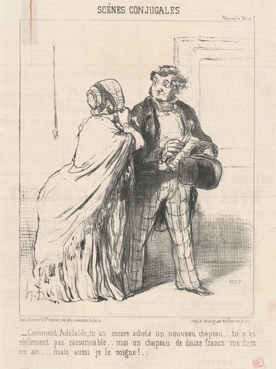 How... You Bought Another... Hat... by Honoré Daumier