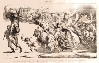 Daumier - Grand Parade of the Army by Honoré Daumier
