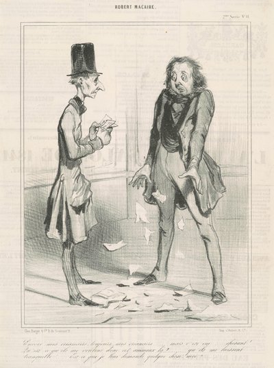 Again My Creditors, Always ... by Honoré Daumier