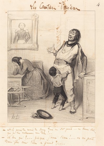 Is it allowed to return... in such a state... by Honoré Daumier
