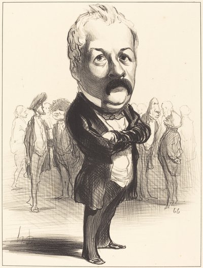 Gustave Sautayra by Honoré Daumier