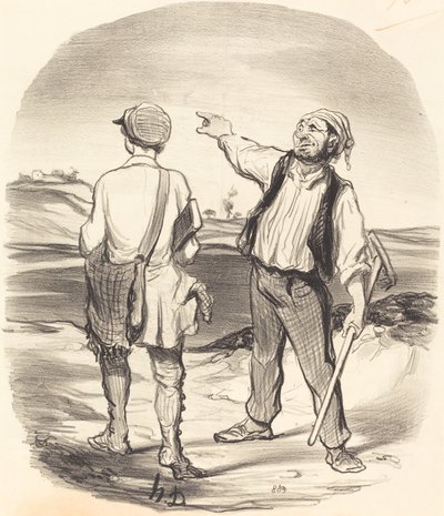 I saw a hare... eight days ago! by Honoré Daumier