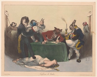 Caricature of European Powers During the London Conference by Honoré Daumier