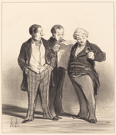 The Ban on Wearing Decorations by Honoré Daumier