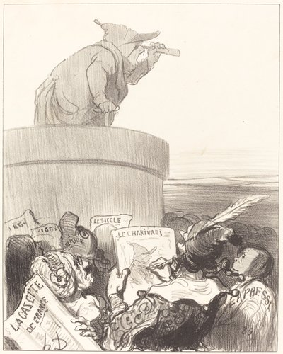 The Constitutionalist Contemplating the Political Horizon by Honoré Daumier