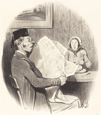 The Format Increasingly Monster by Honoré Daumier