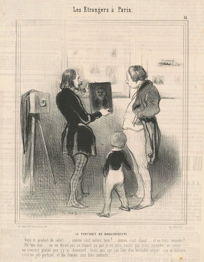 The Daguerreotype Portrait by Honoré Daumier