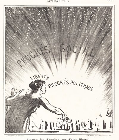 The real fireworks are to be liberal by Honoré Daumier