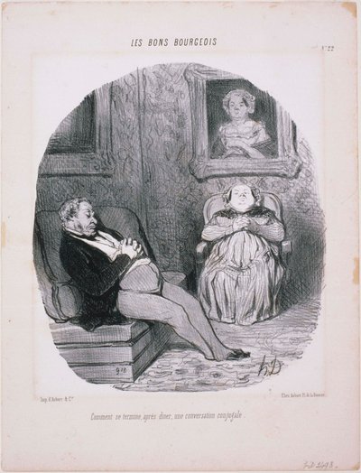 The Good Bourgeois: How a Conjugal Conversation Ends... by Honoré Daumier