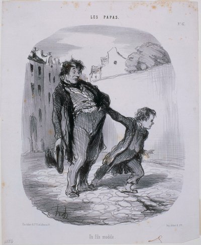 The Fathers: A Model Son by Honoré Daumier