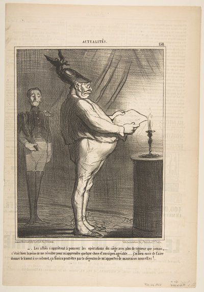 The Allies Prepare to Push the Siege Operations with More Vigor, February 26, 1855 by Honoré Daumier