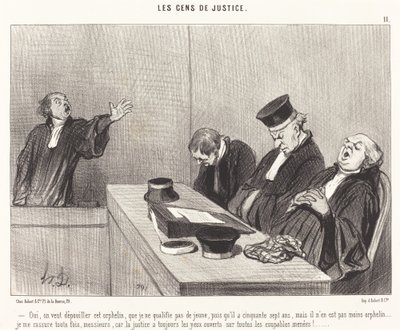 Yes, they want to strip this orphan... by Honoré Daumier
