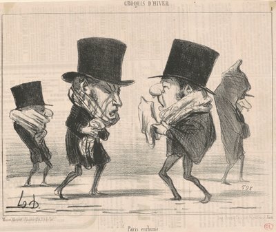 Paris Caught a Cold by Honoré Daumier