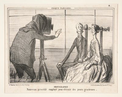 Photography. New Process Used to Obtain Graceful Poses, from Parisian Sketches by Honoré Daumier