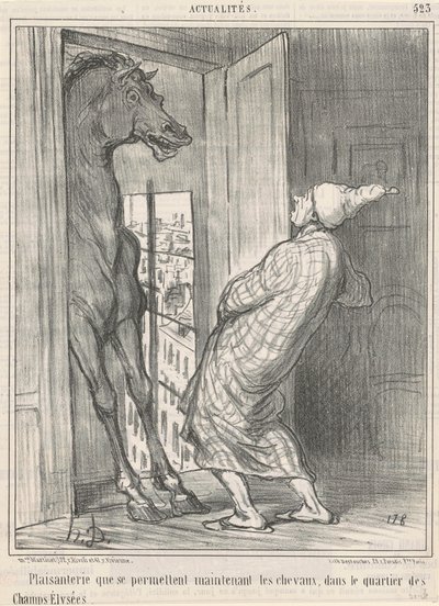 Joke They Allow Themselves... by Honoré Daumier