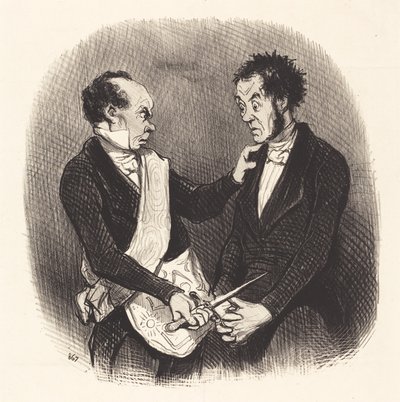 Reception of a Freemason by Honoré Daumier