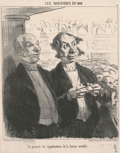Posing as an Appreciator by Honoré Daumier