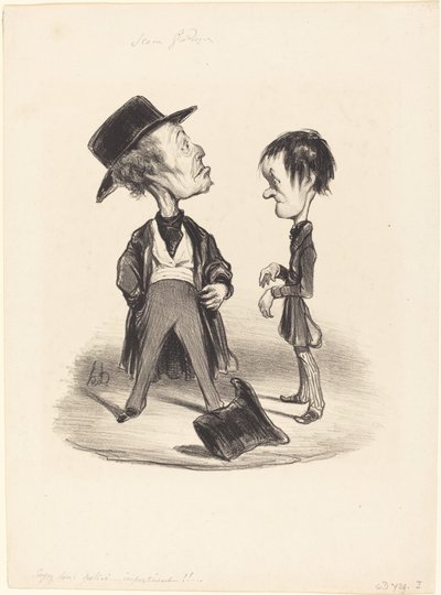 So Be Polite... by Honoré Daumier