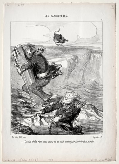 The Banqueters, plate 9: What a pitiful idea we have... by Honoré Daumier