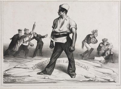 The Monthly Association (plate 20): Do not meddle with it! by Honoré Daumier