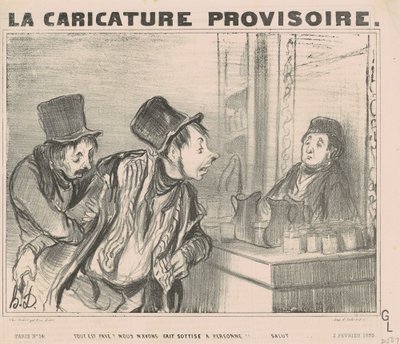 Everything is Paid? We Did... Salute by Honoré Daumier
