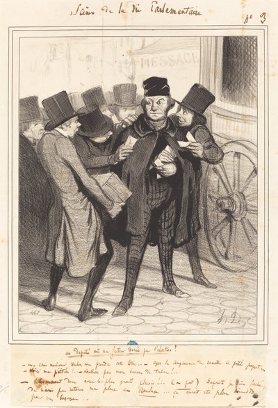 A Pleasure Trip to Paris by Honoré Daumier