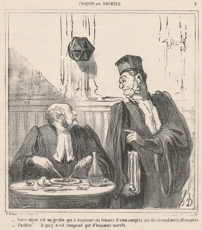 Your Client is a Scoundrel... by Honoré Daumier