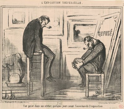 View taken in a workshop... by Honoré Daumier